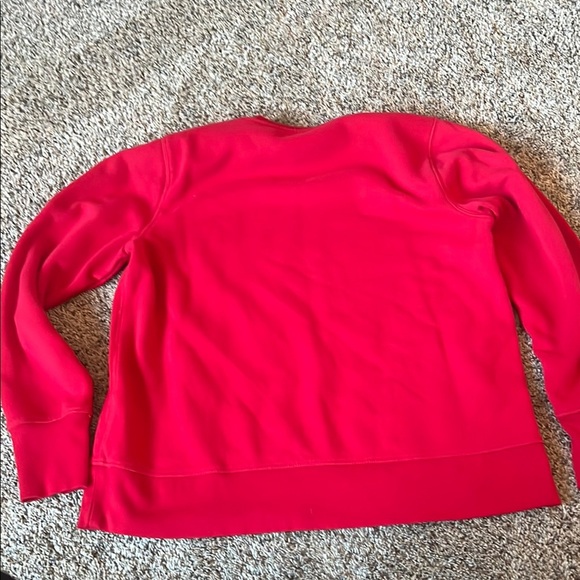 Tek Gear Red Crew Neck Sweater with Long Sleeves and Relaxed Fit - Picture 2 of 3